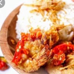 Nasi Udang Geprek Sambal(original)