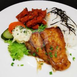 Nasi Rames Ikan Teriyaki