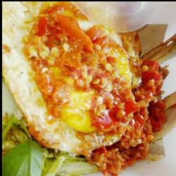 Nasi Telur Ceplok Geprek