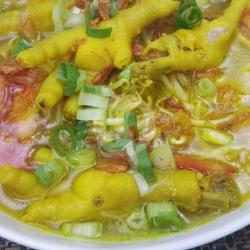 Soto Ceker Kuah Santan   Nasi Putih