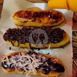 Pisang Bakar Toping Coklat Keju Dan Coklat Ceres