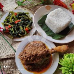 Rendang Ayam Kampung Nasi Sayur