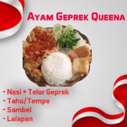 Nasi  Telor Geprek, Tahu/tempe