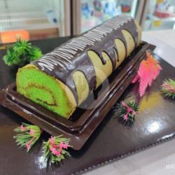 Roll Cake Pandan Coklat