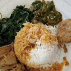 Nasi Perkedel Sayur Komplit