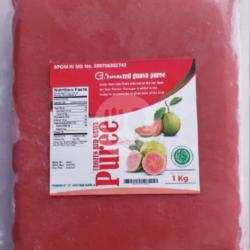 Puree  Red Guava/ Sari Buah Jambu Biji Merah Tanpa Pengawet  Pemanis