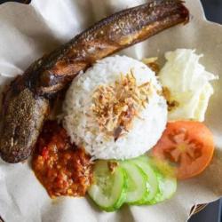 Nasi Ikan Lele Sambel Geprek