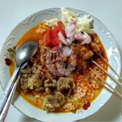 Nasi Gule   Sate 5 Tusuk