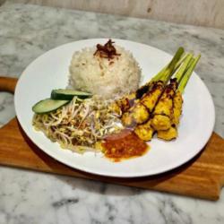 Sate Lilit Ayam Sereh   Nasi