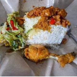 5x Nasi Rames Ayam Goreng,tempe Orek, Sayur