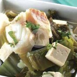 Ikan Kakap Tahu Kuah Sayur Asin ( Ukuran Sedang)