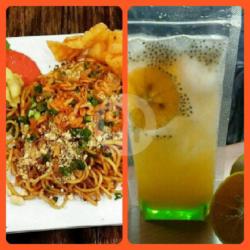 Paket Hemat Mie Dower Ditambah Mojitos Orange  Green