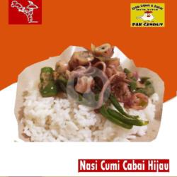 Paket Nasi Cumi Cabai Hijau