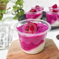 Puding Buah Naga Dan Leci