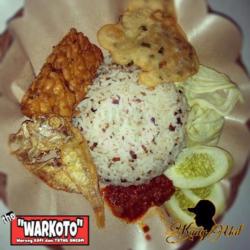 Nasi T. O   Ikan Asin  Tahu  Tempe   Gorengan