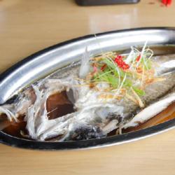 Steam Fish Siakap/kerapu W/hongkong Soy Sauce