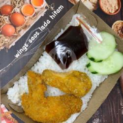 Rice Box Wings Lada Hitam