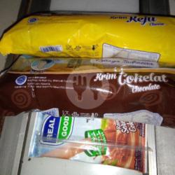 Paket Roti Krim 2 Pcs   Real Good Sereal Coklat / Strawberry