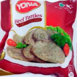 Yona Beef Patties Isi 10 Pcs 500 Gram