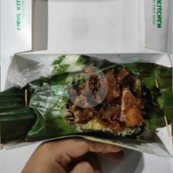 Nasi Bakar Ikan Asin Telang Asam Manis