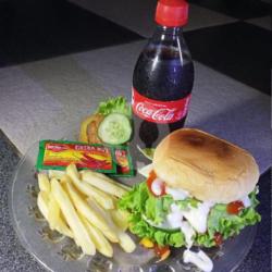 Chicken Cheese Burger Besar