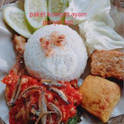 Paket Komplit Ayam Penyet Teri