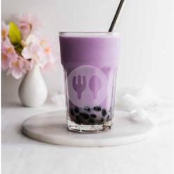 Taro Drink With Chewy Boba