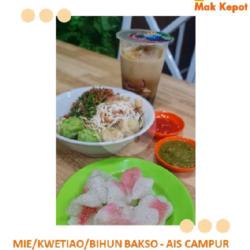 Mie/kwetiau/bihun Bakso   Ais Campur