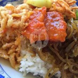 Nasi Campur Usus Crispy