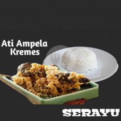 Nasi Sate Usus Ati Ampela Kremes