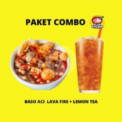 Baso Aci Lava Fire Plus Lemon Tea