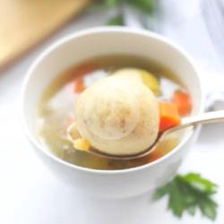 Matzo Fish Ball Soup