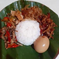 Nasi Oseng-oseng Campur Telor