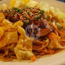 Salmon Teriyaki Fried Ramen