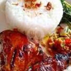 Nasi Ayam Bakar Madu   Telur Dadar