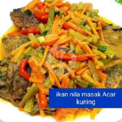 Ikan Nila Masak Acar Kuning Nasi Putih