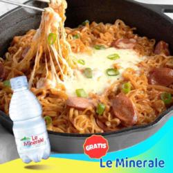 Paket Halal - Mie Goreng Korean Mozarella X Le Minerale 330ml