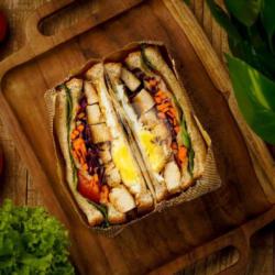 Grill Chicken Ham Egg Sandwich