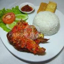 Nasi Dada Penyet Sambel Trasi