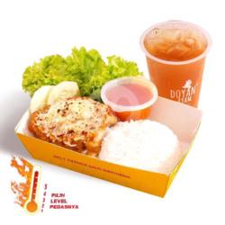 Paket Nasi Geprek Mozarella