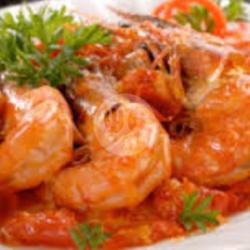 Nasi Dus Udang Pedas Manis