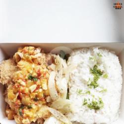 Salted Egg Dory Rice