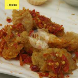 Ayam Pop (fillet Tanpa Tulang) Geprek Aneka Sambal