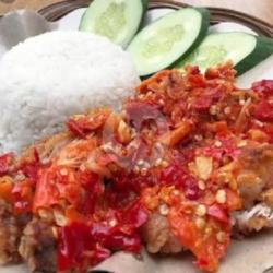 Nasi Ayam Geprek Dada / Paha Atas