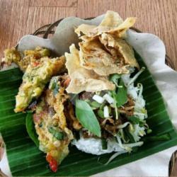 Nasi Pecel   Telur Dadar