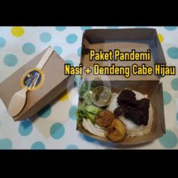 Paket Pandemi Nasi   Dendeng Cabe Hijau