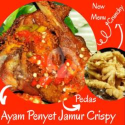 Nasi Ayam Penyet Jamur Crispy