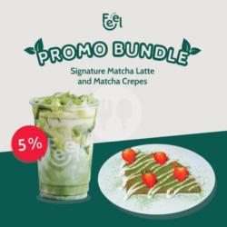 1 Signature Matcha Latte   Matcha Crepes