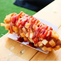 Corndog Kentang Mozarella Sosis