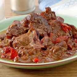 Nasi Krengsengan Daging Sapi Pedas